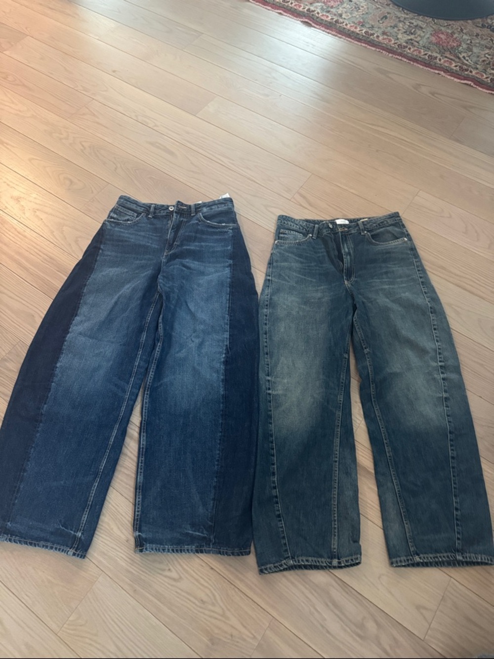 Zara Brand New Wide - Barreled Denim (2)